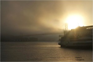Il Bay Bridge all'alba